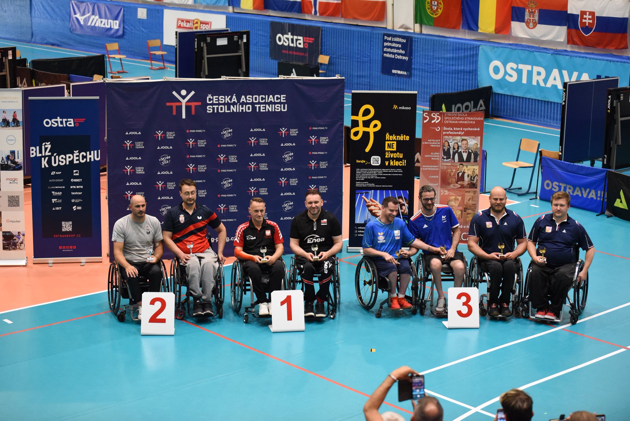 5 medali zawodników IKS Jezioro Tarnobrzeg w turnieju singla, debla i miksta w ITTF WORLD PARA FUTURE OSTRAVA 2025